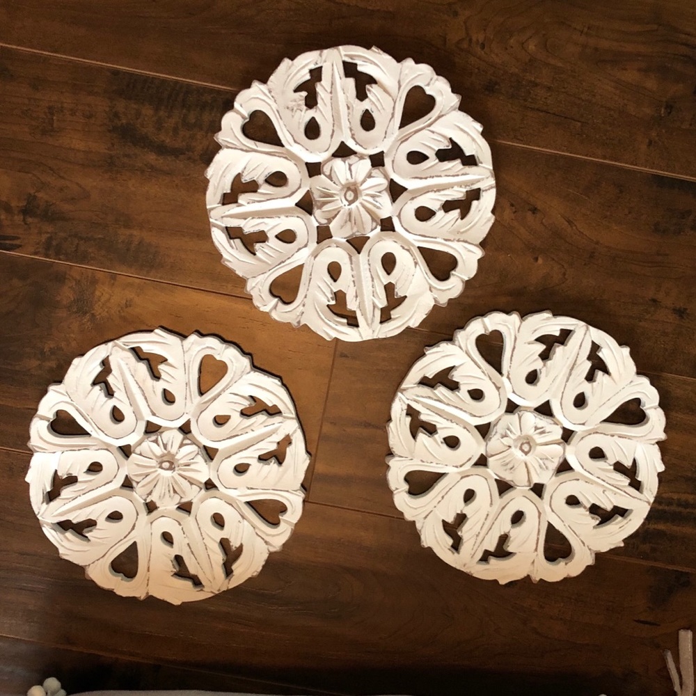 Wooden medallions